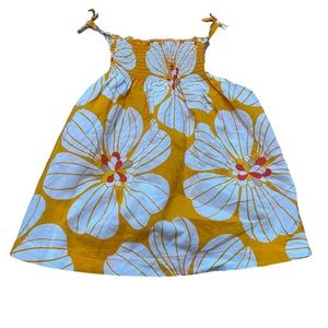 Carters - Orange Floral Smocked Top